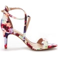 thumbnail image 3 of Sandalia DREAM PAIRS DOLCE con tacón de aguja floral, talla 7, 3 of 7