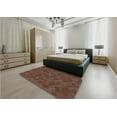 thumbnail image 5 of Ahgly Company Machine Washable Indoor Round Transitional Red Brown Area Rugs, 5' Round, 5 of 7