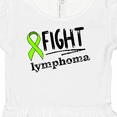 thumbnail image 3 of Inktastic Fight Lymphoma Lime Ribbon Girls Baby Dress, 3 of 4