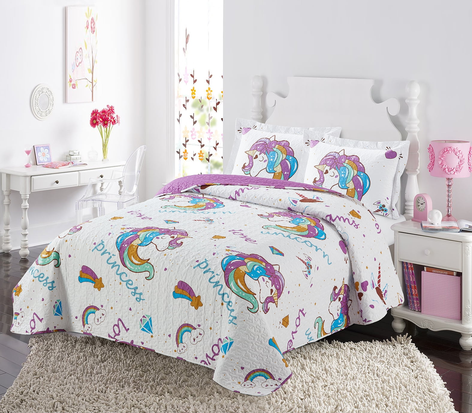 Golden Linens Twin Size Kids Bedspread Quilts Throw ...
