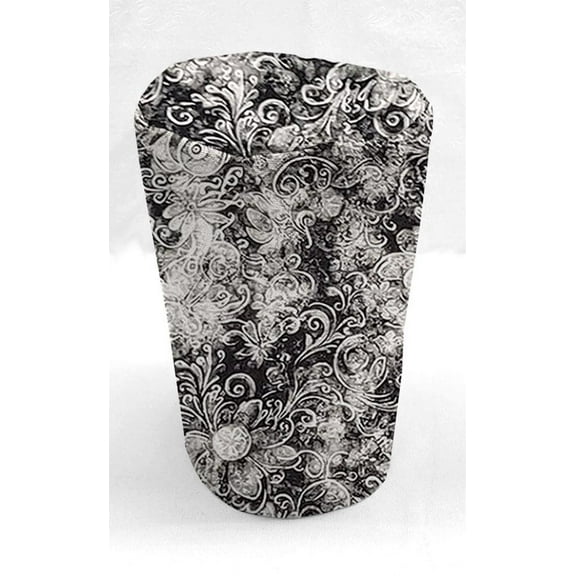 Floral Garden Can Opener Cover by Penny's Needful Things (Black & Gray)