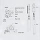 thumbnail image 4 of 2Mini Bolígrafo Portátil Bolsillo para Peces Caña Pescar Aleación Aluminio Combos Carrete, 4 of 6