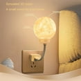 thumbnail image 2 of Moon Lamp, Voice Activated Night Light, Smart USB-Powered Voice Controlled Moon Night Light, 3 Color Dimming, Can Be Timed for Home, Office, 2 of 7