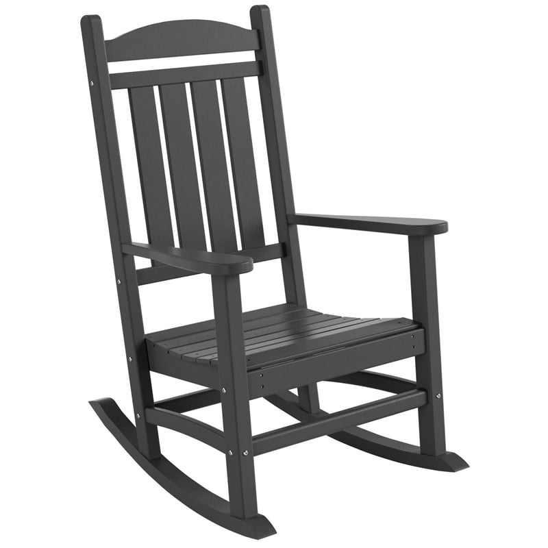 Mainstays Double Wood Outdoor Rocker Chair Dark Brown 58 OFF