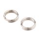 thumbnail image 3 of Anillos partidos de material acero Inoxidable De 200 Piezas Conectores De Señuelo De Anzuelo Bucles Dobles shamjiam Señuelo anillos divididos, 3 of 9