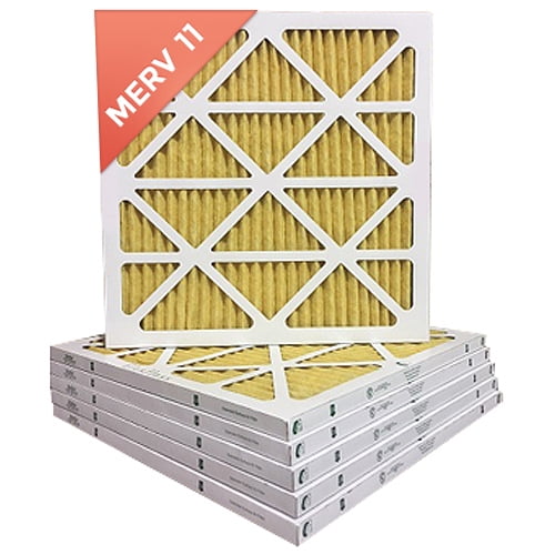24x24x1 MERV 11 Pleated AC Furnace Air Filter. 6 PACK