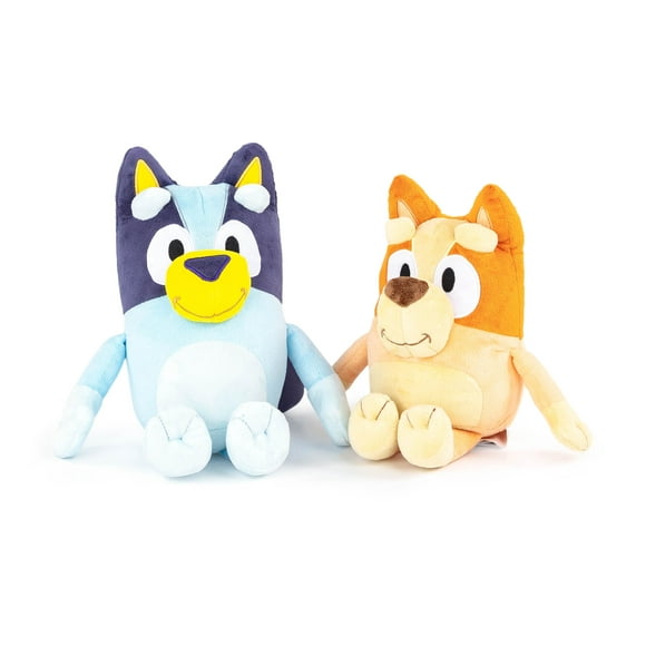 Bluey & Bingo Ensemble de Coussins en Peluche - Oreillers Super Doux - Microfibre Polyester, 12 Pouces