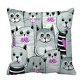 thumbnail image 1 of ABPHQTO Cute Cats Funda de almohada colorida Funda de almohada Protector de almohada Cama 50x50 cm, 1 of 1
