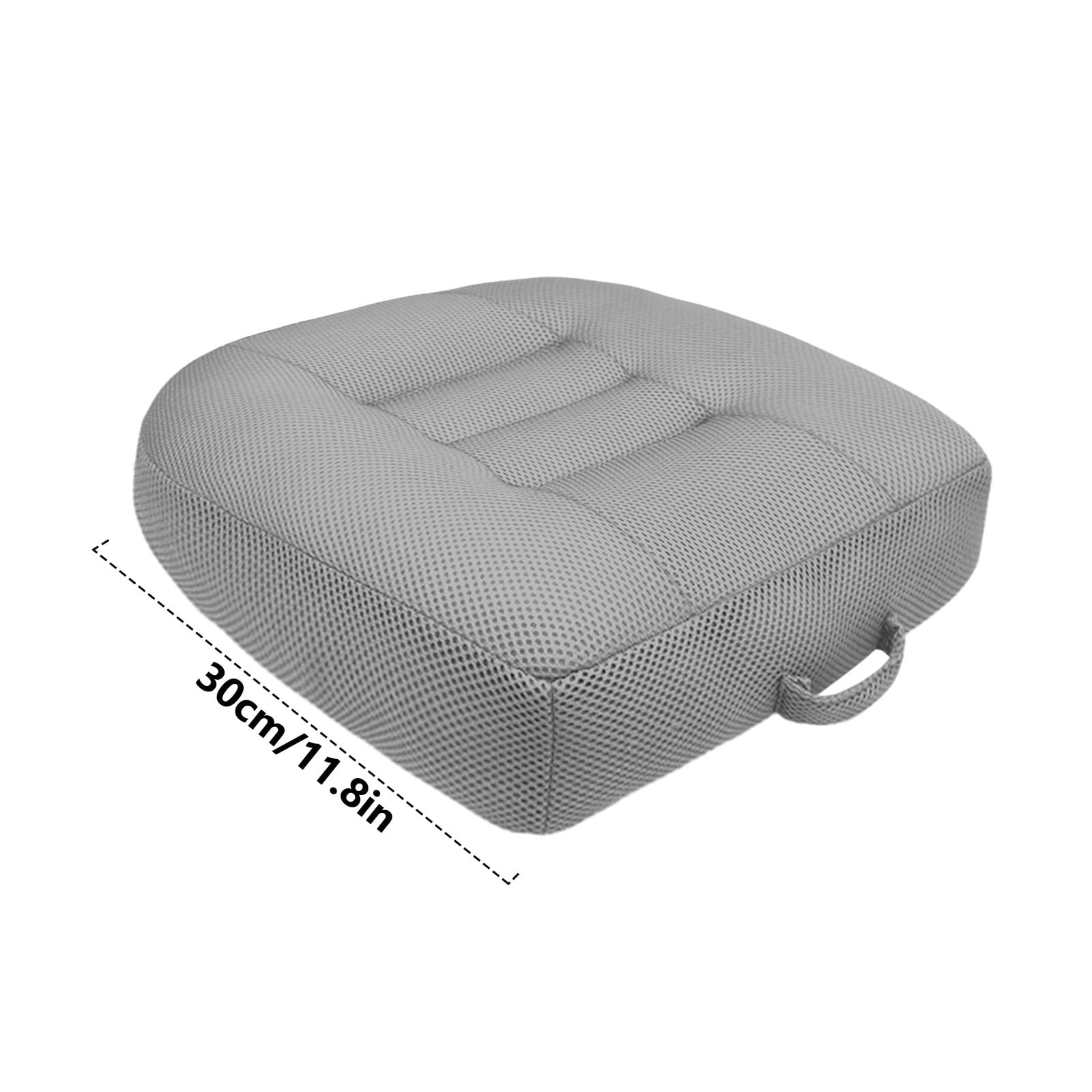 Adult Booster Seat Cushion,Car & Chair Seat Height Increase for Short People, Portable Cushion for Trucks & Wheelchairs,Grey