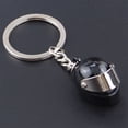 thumbnail image 3 of Xingzhi Keychain Compact Size Exquisite Purse Pendent Decor Sweet Gift Decorative Fashionable Design No Burrs Helmet-shaped Ring Blue 1Set, 3 of 6