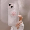 thumbnail image 6 of Compatible for iPhone 7 Plus Cute 3D Pink Bowknot Slim Clear Aesthetic Design Women Teen Girls Camera Lens Protection Phone Cases Cover, 6 of 10