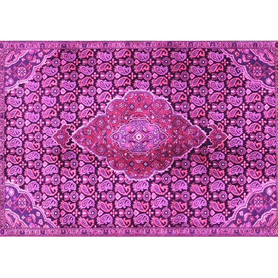 Ahgly Company Indoor Rectangle Persian Pink Traditional Area Rugs, 4' x 6'