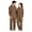 Brown, variant on Men's Airflow Enhanced Jumpsuit for Everyday Comfort and Mobility, Lightweight Design