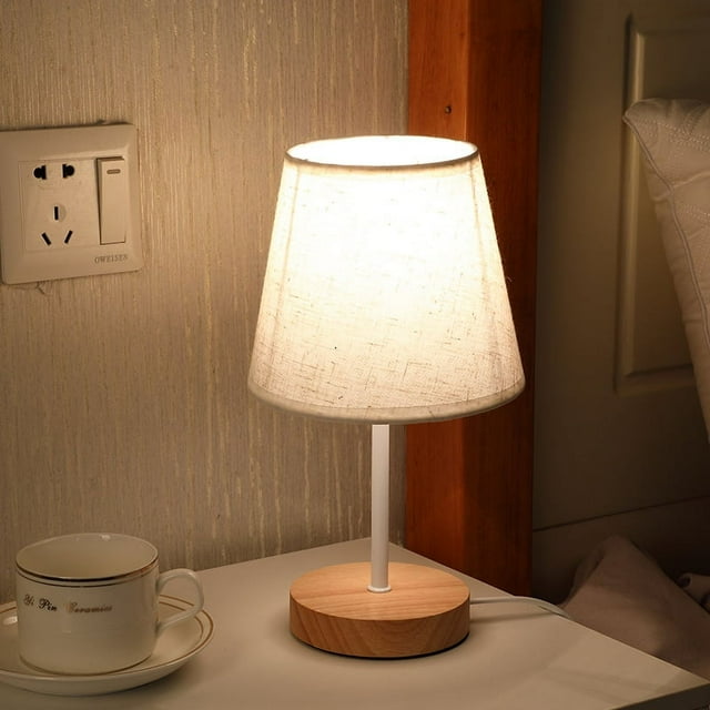 Lámpara para dormitorios de niñas: lámpara de mesa pequeña y moderna para dormitorio, mesita de noche, guardería, linda lámpara para niños con puerto de carga USB, interruptor regulable táct