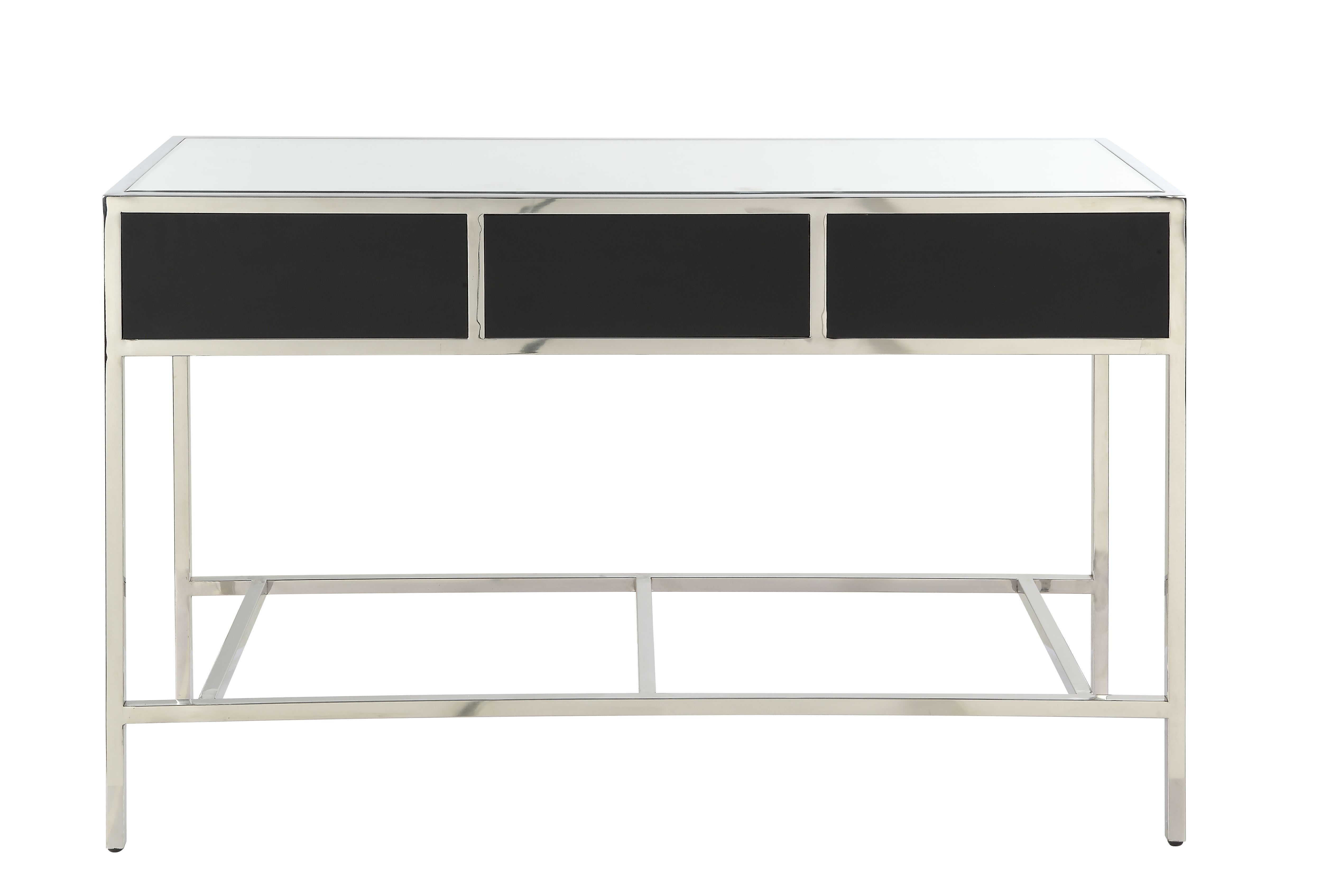 ACME Weigela Rectangular Sofa Table in Mirrored and Chrome - image 4 of 7