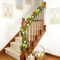 thumbnail image 4 of TanSiDing 6.06ft Easter Lighted Garland,Artificial Spring Vine Branche with Easter Egg Berries Flower for Mantle Fireplace Home Table Party Decoration, 4 of 6