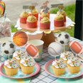 thumbnail image 4 of STATWTHMA 24 Piezas de Decoraciones para Cupcakes con Temática de Pelotas Deportivas, 4 of 7