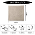 thumbnail image 5 of SHANLUO Throw Pillow Covers 16x16 - Decorative Pillows for Couch Set of 2 Rustic Burlap Linen Cushion Cover Large Accent Pillowcase for Bedding, Home Decor, Sofa, Bed Outdoor Farmhouse Fall Khaki, 5 of 6