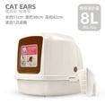 thumbnail image 1 of Covered Pink Cat Litter Box with Sifter Large Foldable Closed Cat Litter Box Self Cleaning Areneros Para Gatos Pet Products ShopWise Round, 1 of 7