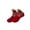 Red, variant on Unisex Fleece Lined Thick Ankle Socks Indoor Home Floor Socks Soft Knit Slipper Socks For Cold Weather Use Warm Cozy Winter House Socks Non Slip Bottom Thermal Bed Socks Plush Lining Sleep Socks