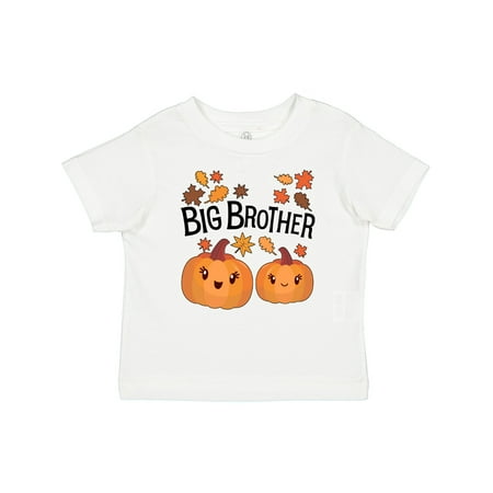 

Inktastic Big Brother Pumpkins with Fall Leaves Gift Baby Boy T-Shirt