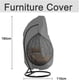 thumbnail image 5 of Funda para silla colgante de jardín de mimbre de ratán, impermeable, funda protectora para silla colgante, resistente al agua y al polvo, 190 x 115 cm (negro), 5 of 5