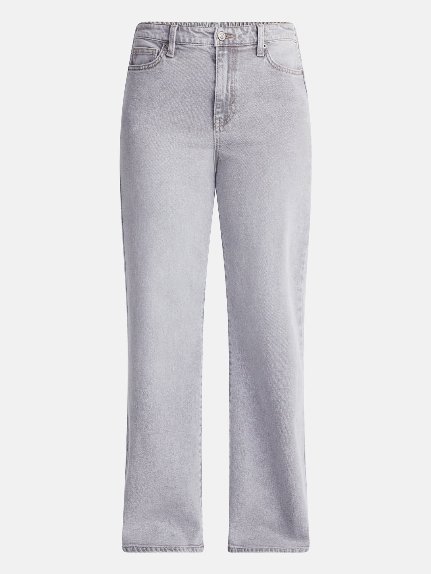 No Boundaries High Rise Baggy Wide Leg Jeans, 32'' Inseam, Women's and Women's Plus, Sizes XXS-4X