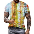 thumbnail image 2 of EGNMCR Chemises à Manches Courtes pour Hommes, T-shirt Col Rond Décontracté d'Été, Mode Décontractée pour Hommes, Impression Numérique 3D, Hauts Décontractés d'Été, 2 of 5