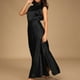 thumbnail image 5 of Vestidos de Fiesta Elegantes de noche largo con abertura lateral y cuello falso para mujer para cóctel Ygjytge Negro T L para Mujer, 5 of 7