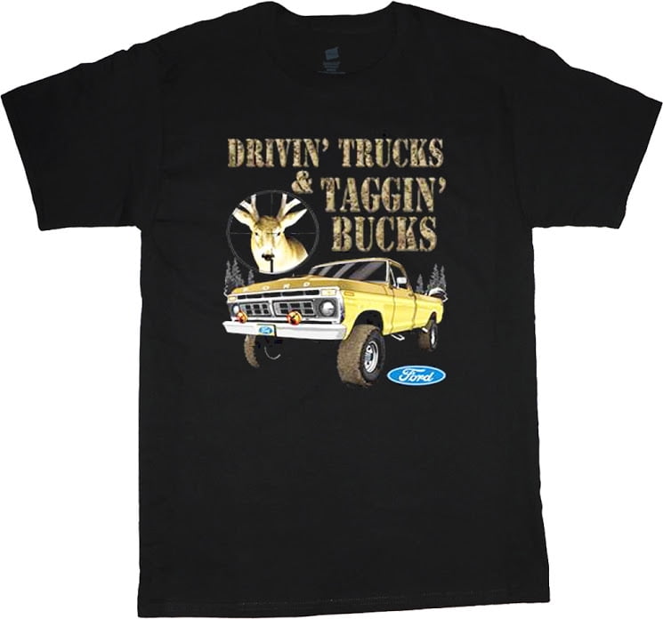 Mens Graphic Tee Bear Hunting Funny T 