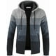 thumbnail image 1 of Sudadera con capucha para hombre, tejido de punto, sudadera, suéter, chaqueta, abrigo, para hombre, otoño e invierno, forro polar, gruesa y cálida, sudadera con capucha, cárdigan, suéter, tejido, 1 of 5