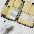 thumbnail image 2 of GFDYREE Sac de Rangement de Voyage / Ensemble de 7 Pcs Organisateur de Bagages Cubes de Rangement, Pochette de Compression (Jaune), Jaune, 2019, 2 of 7