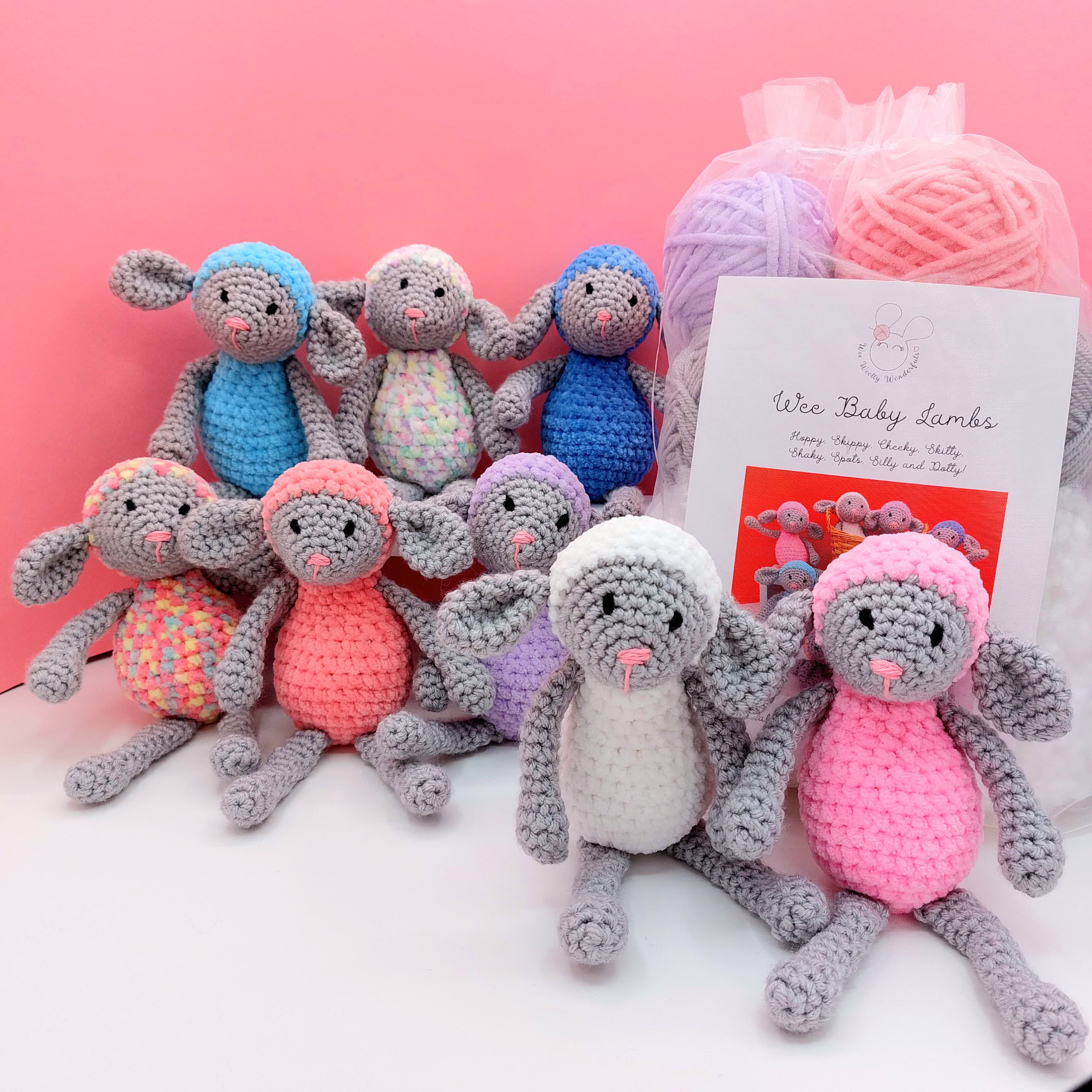 Baby Lambs Mini Crochet Kit
