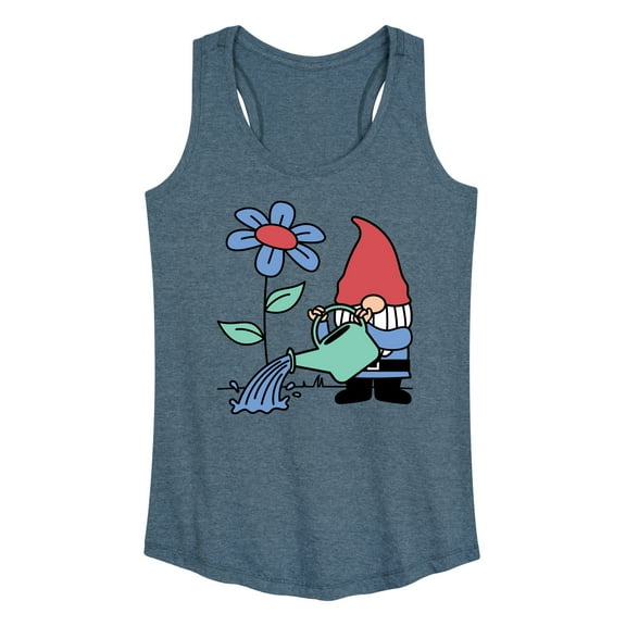 Instant Message - Gardening Gnome - Women's Racerback Tank Top