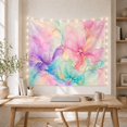 thumbnail image 5 of Ethereal Floral Arrangement Blooming Across a Cream Canvas Dreamy Watercolor for Art Lovers Floral Wall Art Housewarming Gift Tapestry Wall Hanging for Bedroom, Living Room and Dorm, 5 of 7