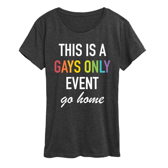 Instant Message - Gays Only Event - Women's Short Sleeve Graphic T-Shirt