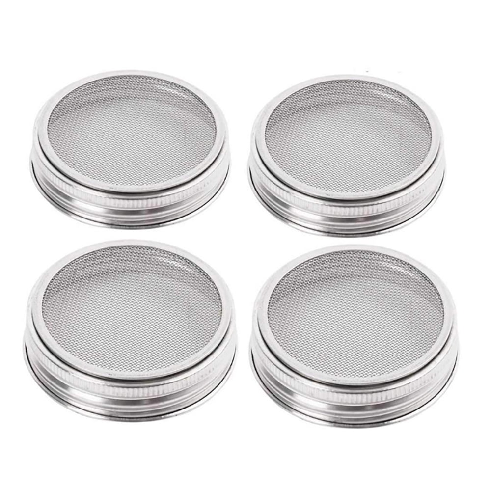 Toma Sprouting Lids Stainless Steel Mesh Jar Sprouting Strainer Sprouting Jar Lid Kit for