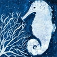 thumbnail image 2 of Ebert, Roey 12x12 Gold Ornate Wood Framed with Double Matting Museum Art Print Titled - Midnight Seahorse, 2 of 4