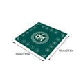 thumbnail image 1 of Bdday Tapis de Mahjong Réduction Tapis de Table Accessoires de Mahjong Nappe de Jeu Poker Domino Tapis de Jeu pour Jeux de Cartes et Carreaux 70x70cm, 1 of 5