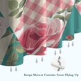 thumbnail image 6 of Pioneer Flower Floral Print Pattern Shower Curtain 84"x72" ,Bathroom Decorative Shower Curtains Set with 12 Hooks,Modern Waterproof Washable Shower Curtain, 6 of 6