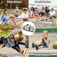thumbnail image 5 of Outdoor Picnic Blankets Waterproof, Portable Sandproof Outdoor Blanket Mat with 3 Layers, Large Picnic Blanket Foldable for Park, Grass, Hiking, Camping, Travle and Beach 80" x 60", 5 of 6