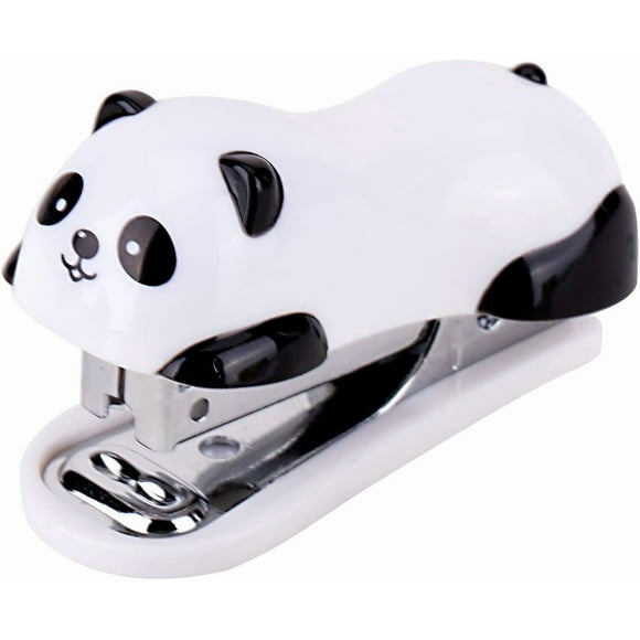 1-piece Student Mini Cartoon Panda Binding Set Office Desk Stationery Black and White
