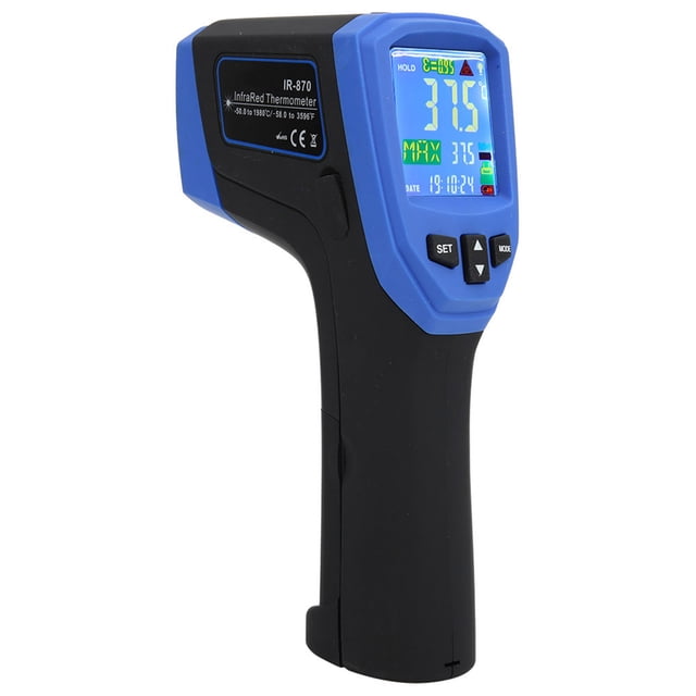 Termómetro infrarrojo multifunción IR-870, medidor de temperatura infrarrojo digital tipo K sin contacto, pantalla LCD