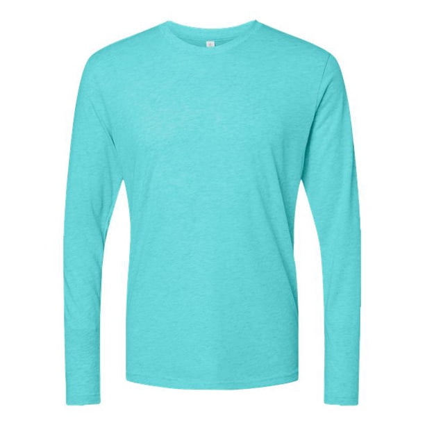 Next Level Playera de Manga Larga Tri-Blend Rib-Knit para Hombre, 2XL, Azul Tahití Ropa de siguiente nivel 6071