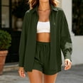 thumbnail image 2 of Bixock Maternity Pants,Womens Over The Belly Pants,Women's Maternity Clothing Two-piece Loose Striped Off Shoulder Shirt Top Shorts Set, 2 of 7