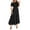 Black, variant on ZZwxWA Women's Sexy Boho Off Shoulder Puff Short Sleeve High Waist Ruffled Flowy A Line Beach Party Maxi Dress Womens Formal Evening Cocktail Party Dress
