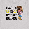 thumbnail image 4 of Inktastic Yes, this IS my First Rodeo- cowgirl in hat and boots Girls Baby T-Shirt, 4 of 5