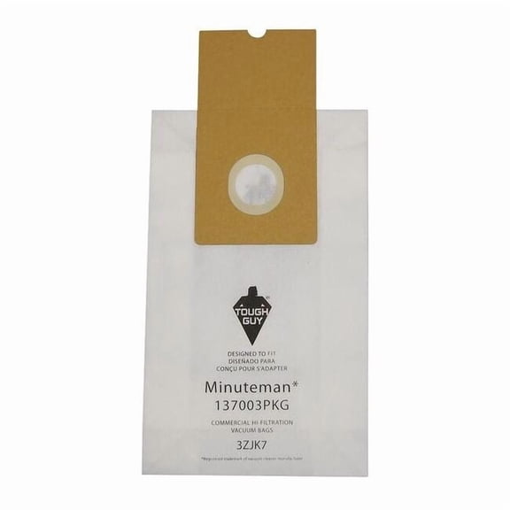 Manufacturer Varies Vacuum Bag, 2-ply, Paper Bag, 10 PK 3ZJK7