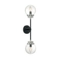 thumbnail image 2 of 60/7132 Nuvo Lighting Axis - 2 Light Wall Sconce-Matte Black/Brushed Nickel Finish, 2 of 8