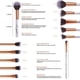 thumbnail image 2 of Juego de brochas de maquillaje de mármol con portaescobillas | Correctores en polvo de base sintética premium Mezcla de sombras de ojos Juegos de brochas de maquillaje facial (10 piezas) Adepaton HMHZ157, 2 of 6